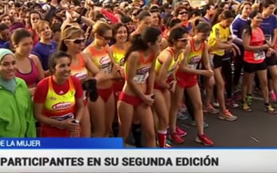 Nuestra Carrera 10KFem de 2015 en el Telediario de TVE