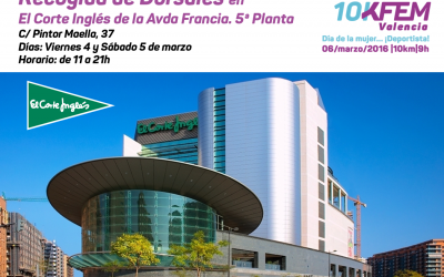 Recogida de Dorsales, en El Corte Inglés de Avda Francia
